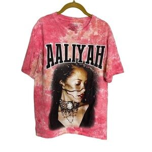 Aaliyah Pink Tie Dye T Shirt Medium